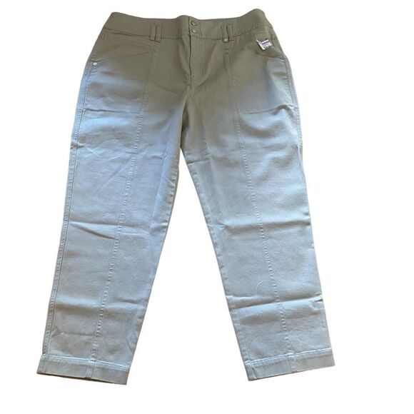 Reiss Jeans Trousers Khaki Size 14 NWT - Picture 2 of 7